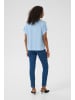 Kaffe Kurzarm-Bluse KAmilia in Soft Chambray