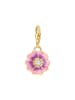 Thomas Sabo Charm-Anhänger Flower in gold. weiß. pink