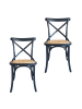 Signature 2er-Set Stühle BISTROT  in Schwarz - (W) 89 x (H) 51 x (L) 61 cm