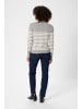 Kaffe Strickpullover KAlizza Regular fit in Grey Melange/Turtledove stripe