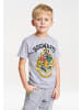 Logoshirt T-Shirt Hogwarts in grau-meliert