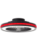 Brilliant LED-Deckenventilator – Dimmbar, RGB & CCT Licht, Ø 46,5 cm, Schwarz