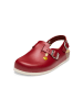 VITAFORM Echt Leder Clogs in rot WS