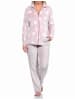 NORMANN Hausanzug Sterne Coralfleece - 76710 in rosa
