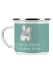 Mr. & Mrs. Panda Camping Emaille Tasse StandeMenschtliche Trauung V... in Meeresbrise