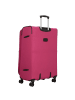 D&N Travel Line 6704 4-Rollen Trolley 75 cm in pink
