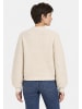 Sublevel Strickjacke Knopfleiste Rundhalsausschnitt in Beige-2