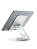 COFI 1453 Tablet Ständer in Silber 360° Verstallbar für Geräte mit in Silber