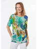 GOLDNER Shirt mit U-Boot-Ausschnitt in bunt / gemustert