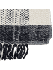 Beliani Geflochtener Teppich KETENLI in Weiß/Schwarz - (W) 160 x (H) 1.5 x (L) 230 cm