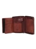 Greenburry Vintage Washed Geldbörse Leder 10 cm in cognac