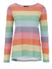 Aniston CASUAL Langarmshirt in pink-orange-gelb-apfelgrün-türkis-lila