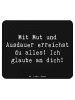 Mr. & Mrs. Panda Maus-Pad Spruch Sportliche Wettkämpfe Mut und A... in Schwarz