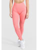 SMILODOX Kompression Leggings Amaze Ripp in Koralle