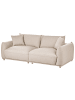 Beliani 3-Sitzer Sofa JUBEK in Beige - (W) 214 x (H) 81 x (L) 104 cm