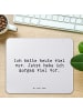 Mr. & Mrs. Panda Mouse Pad Ich hatte heute viel... mit Spruch in Aquarellblau