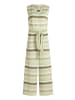 CARTOON Jumpsuit mit Bindegürtel in Green/Rosé
