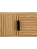 SalesFever Lowboard 160 cm mit Stauraum - Eiche Echtholzfurnier & Metallgestell in Schwarz