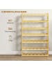 HOMCOM Weinregal-63L x 25B x 102H cm-Naturholz