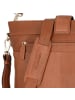 Plevier Bow Schultertasche Leder 30 cm Laptopfach cognac