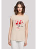 F4NT4STIC Extended Shoulder T-Shirt Herzbaum Be Mine! in Whitesand