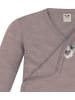 Normani Outdoor Sports 3er Pack Baby Merino Langarm Wickelbody in Beige/Anthrazit/Rosa