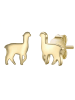 Glanzstücke München Ohrstecker Alpaka Sterling Silber in gelbgold