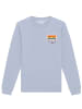 wat? Apparel Sweatshirt Rainbow Cassette in Serene Blue