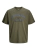 JACK & JONES PLUS T-shirt in Dusty Olive