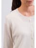 CASH-MERE.CH Cardigan Rundhals in Weiss