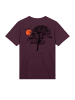 F4NT4STIC T-Shirt Escape Discover the World Tree Birds in maroon