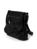 Bag Street Umhängetasche, Schultertasche Kunstleder schwarz ca. 26cm