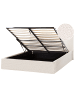 Beliani Doppelbett ORBEY in Beige - (W) 137 x (H) 88 x (L) 212 cm