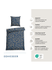 Schiesser Renforcé-Bettwäsche-Set Liliebeth in Blau-Beige