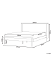 Beliani Doppelbett LIBERMONT in Braun/Schwarz - (W) 204 x (H) 100 x (L) 208 cm