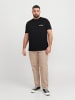 JACK & JONES PLUS T-shirt in Black
