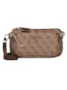 Guess Noelle II Schultertasche 24 cm in latte logo-brown