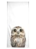 Juniqe Handtuch "Little Owl" in Braun & Weiß