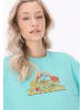 IZIA Women Sweatshirt in turquoise