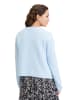 BETTY & CO Strick-Cardigan ohne Verschluss in Light Blue Melange