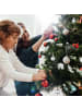 relaxdays 96-tlg. Weihnachtskugeln Set in Silber