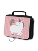 Mr. & Mrs. Panda badtasche Einhorn Stolzieren ohne Spruch in Rot Pastell