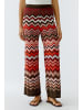 Oui Strickhose in dk brown red