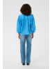 Kaffe Langarm - Hemd KAgabriela Baggy fit in Azure Blue
