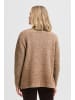 Pulz Strickpullover PZASTRA Regular fit in Tobacco Brown Melange