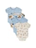 Minoti 4er. Set: Kurzarmbody 24babypack2 in hellblau