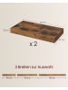 VASAGLE 2er-Set: Wandregal in vintage - (B)40 x (H)3.8 x (T)20 cm