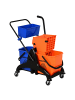 HOMCOM Putzwagen-78L x 45B x 95H cm-Mehrfarbig
