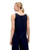 Vera Mont Satin-Bluse mit V-Ausschnitt in Night Sky
