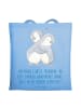 Mr. & Mrs. Panda Jutebeutel Liebste Freundin mit Spruch in Sky Blue